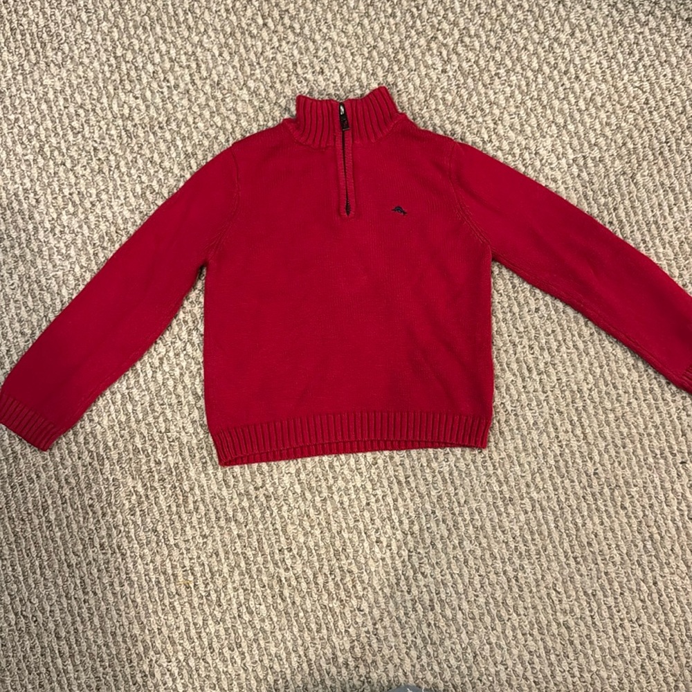 Tommy Bahama knitted quarter zip up sweater